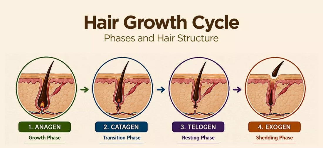 Understanding the Hair Growth Cycle: Phases, Timeline & Hair Structure