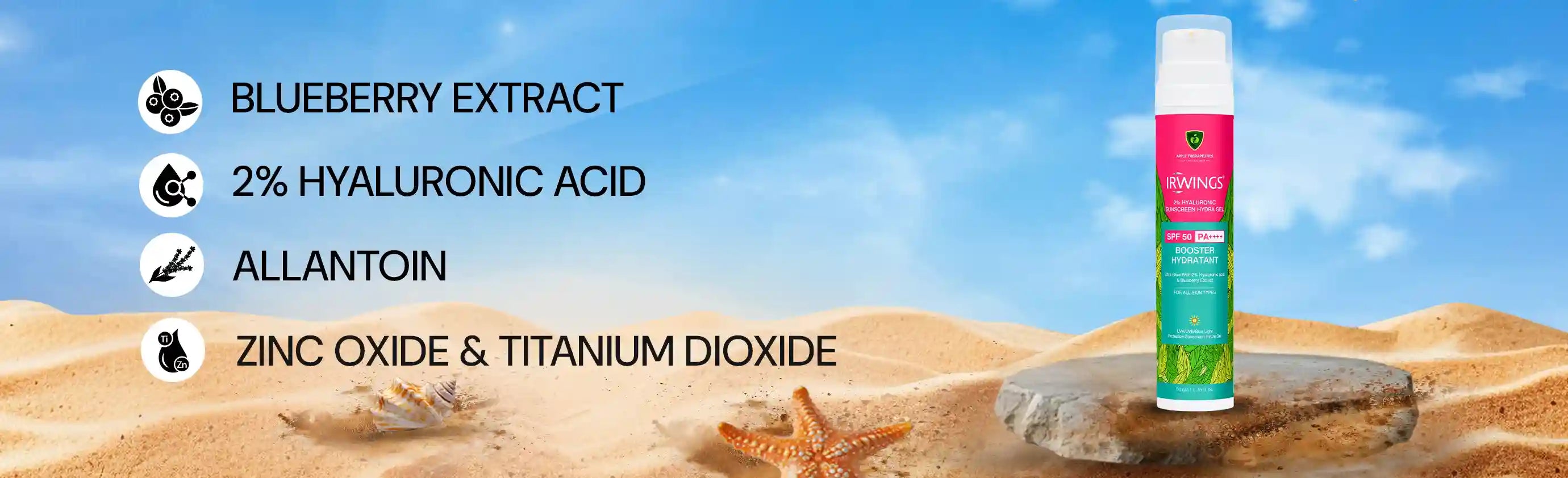 ingredients of irwings 2% sunscreen