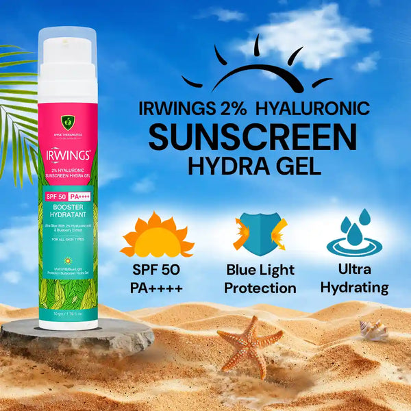 irwings 2% hyaluronic acid sunscreen gel