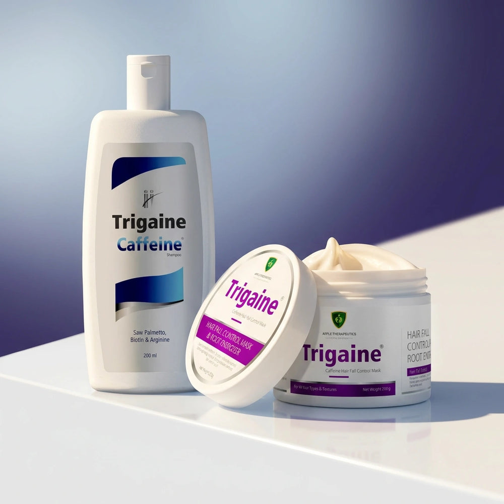 Trigaine hair care Combo Caffeine Shampoo, hair fall control mask