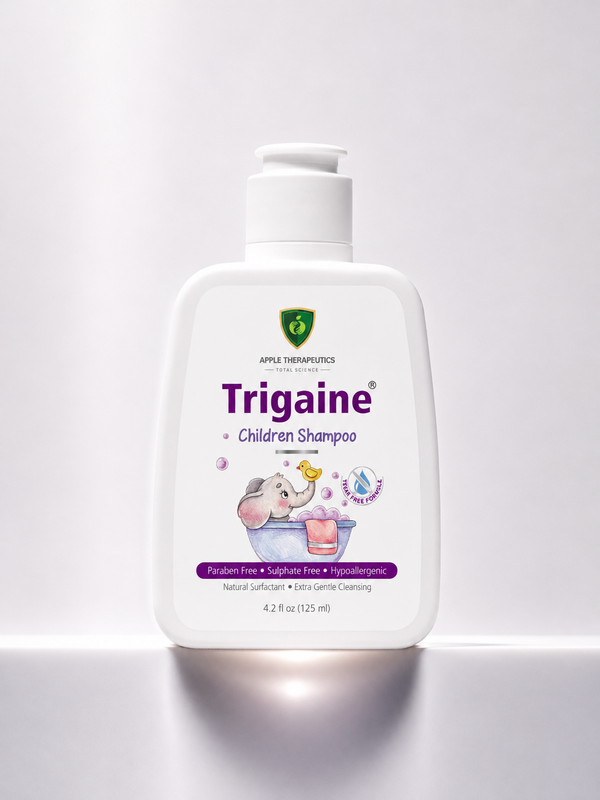 Trigaine Tear-Free Kids Shampoo | Gentle Dermatologist-Recommended Daily Wash for Babies & Toddlers, 125ml