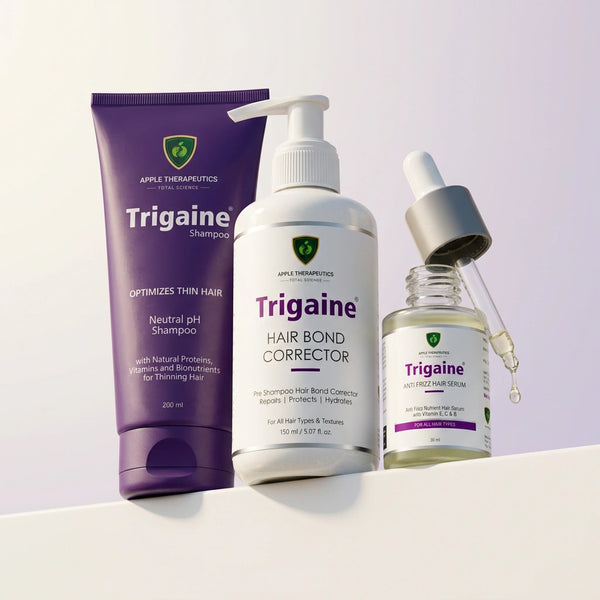 Trigaine Bond Repair & Frizz Control Combo | pH Shampoo + Hair Bond Corrector + Anti-Frizz Hair Serum