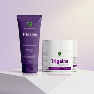 Trigaine Healthy Scalp & Hair Repair Combo | pH Balanced Shampoo + Hair Repair Mask