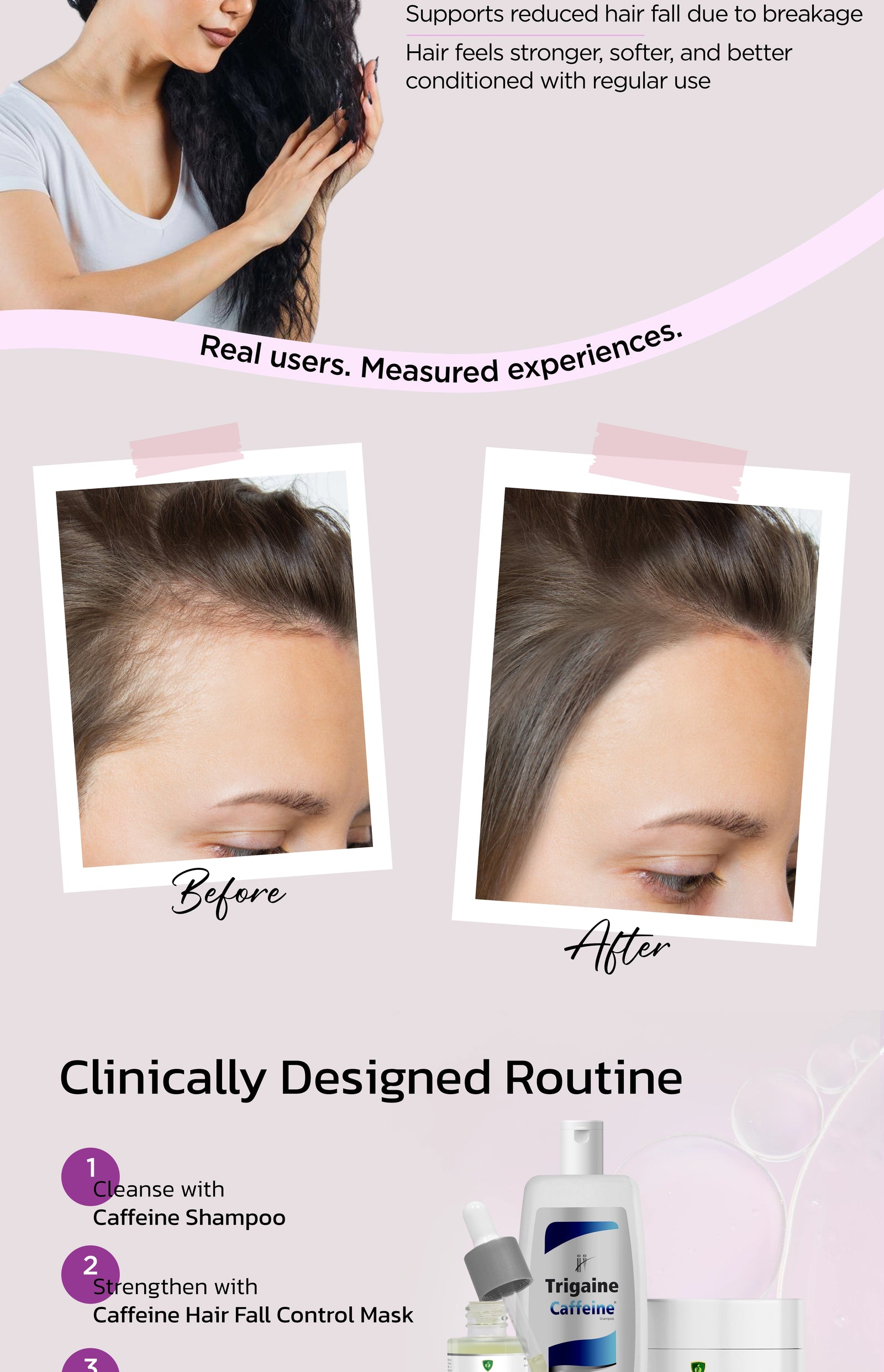 Trigaine anti-hairfall mask
