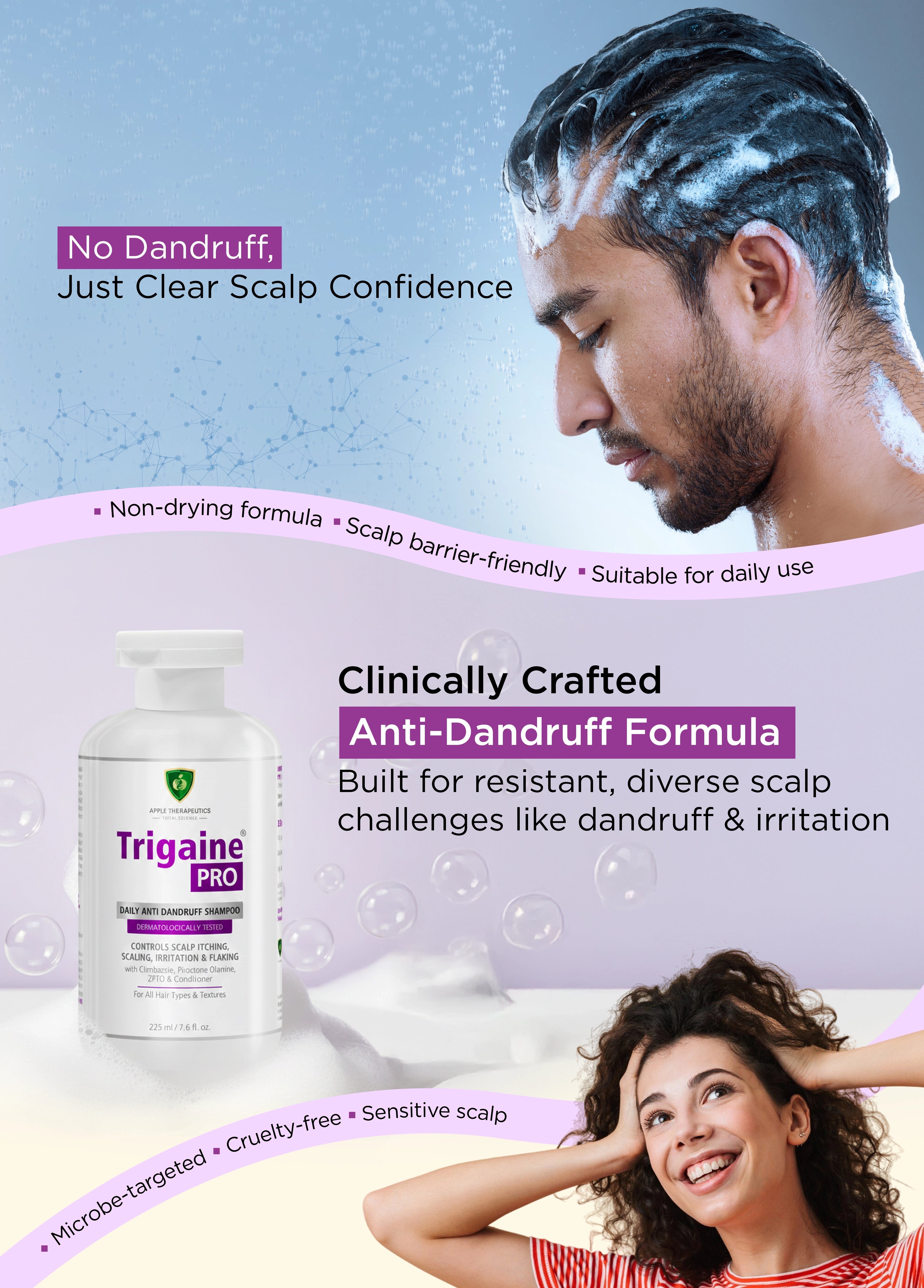 Trigaine hair care Anti-dandruff shampoo