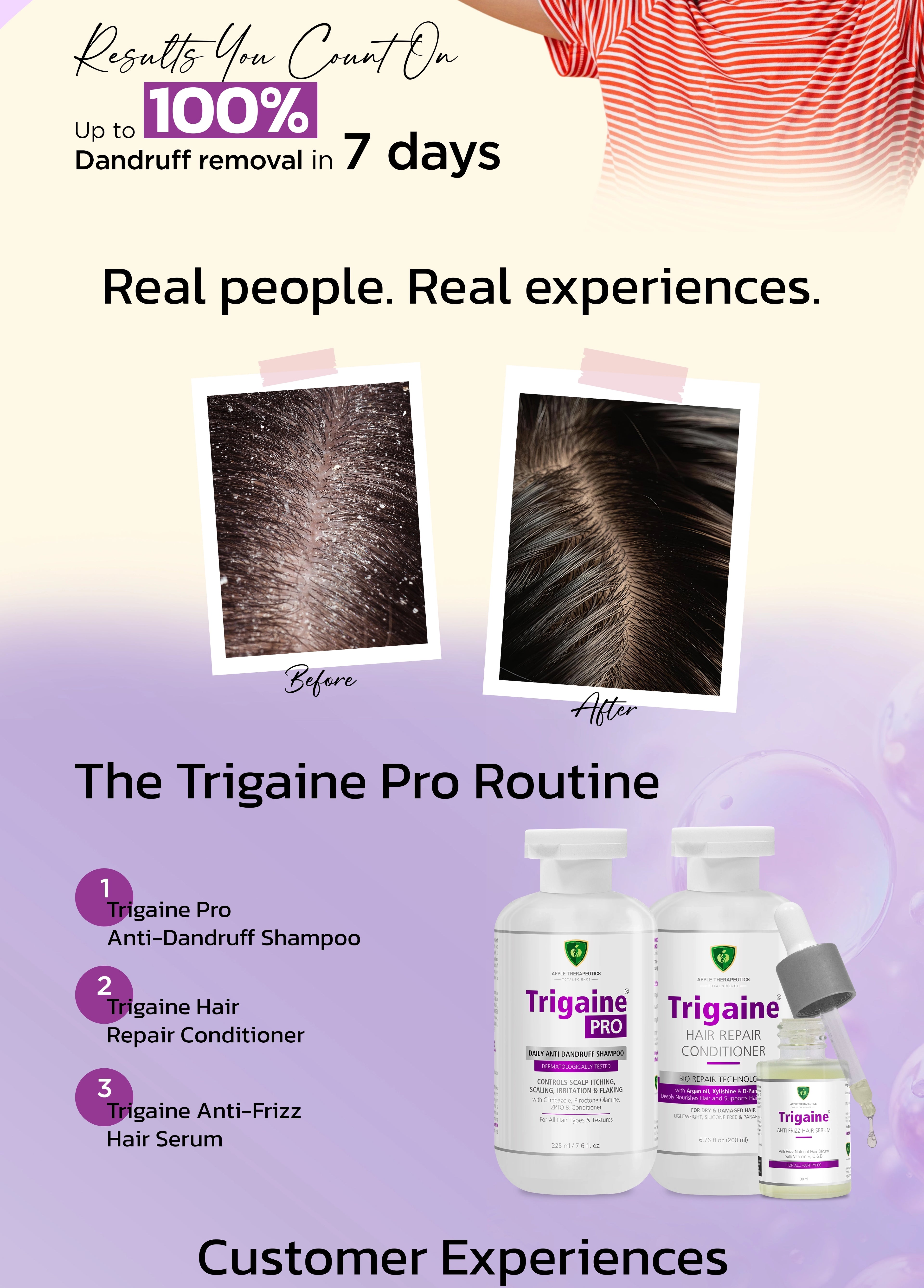 Trigaine Pro hair care product set
