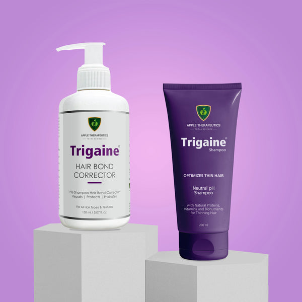 DAMAGE REPAIR & pH BALANCE COMBO | NEUTRAL pH SHAMPOO 200ML + HAIR BOND CORRECTOR 200ML - Trigaine