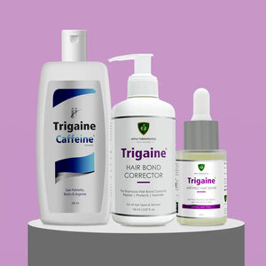 Complete hair fall & damage repair kit | bond repair + caffeine shampoo + anti-frizz serum