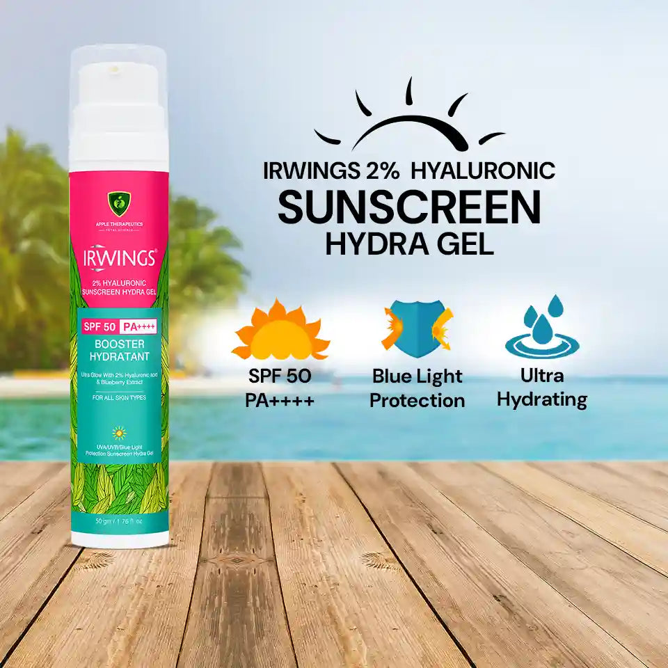 Irwings 2% Hyaluronic Acid Sunscreen Hydra Gel SPF 50