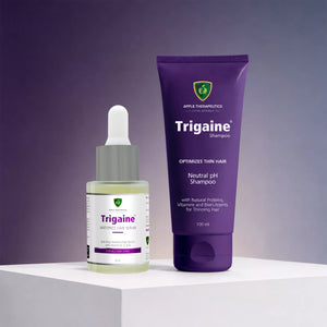 Trigaine pH Balance & Frizz Control Combo | Neutral pH Shampoo 200ml + Anti-Frizz Serum 30ml