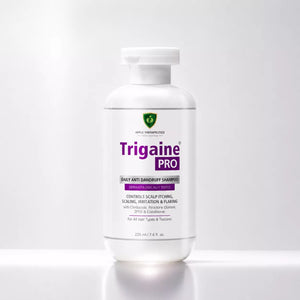 Trigaine PRO Anti-Dandruff Shampoo for Itchy Scalp & Flakes | Men & Women | 225ml