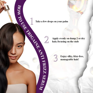 how to use trigaine Antі-Frizz Hair Serum